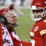 NFL Films catches Andy Reid begging Patrick Mahomes to pee on his face shield