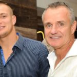 Rob Gronkowski and his dad can’t stop arguing about whose pee makes a louder noise when it makes contact with toilet water