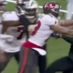 Mike Evans has been suspended for peeing on a pylon after tackling a guy